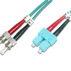 DIGITUS LWL Multimode OM 3 Patchkabel, ST / SC