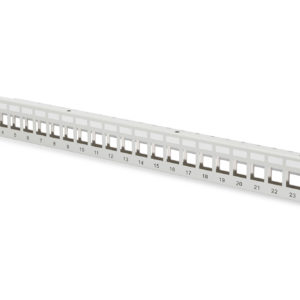 DIGITUS Modular Patch Panel 24-P 19Z 1HE unbest. Keystone lichtgrau